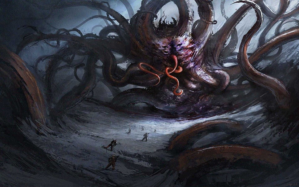 game digital wallpaper, fantasy art, creature HD wallpaper