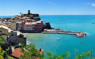 body of water, Vernazza, Italy, sea, landscape HD wallpaper
