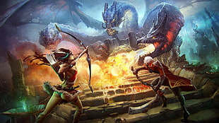 fantasy art, dragon HD wallpaper