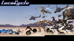LocoCycle wallpaper, LocoCycle, Twisted Pixel, I.R.I.S., Pablo