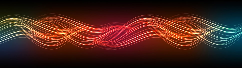 red and multicolored illustration, multiple display, digital art, abstract HD wallpaper
