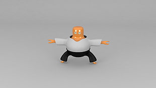 gray and brown action figure, 3D HD wallpaper