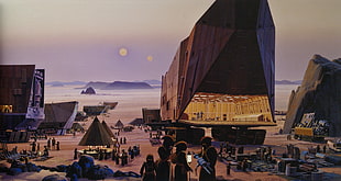 brown table umbrella, Star Wars, science fiction, artwork