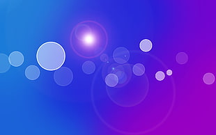 blue and purple flare digital wallpaper