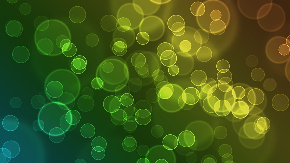 green and yellow 3D pattern HD wallpaper