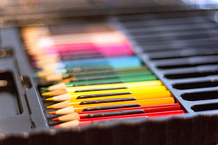 color pencil set, Colored pencils, Set, Multicolored HD wallpaper