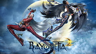 Bayoneta 2 digital wallapaper, Bayonetta, Bayonetta 2, Wii U, video games HD wallpaper
