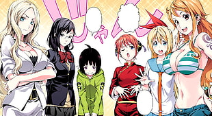 female anime character illustration, anime, Shonen Jump, Irina Jelavic, Shimizu Kiyoko