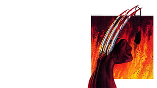 hand claw illustration, comics, Wolverine