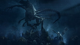 dragon painting, Aliens (movie), Star Wars HD wallpaper
