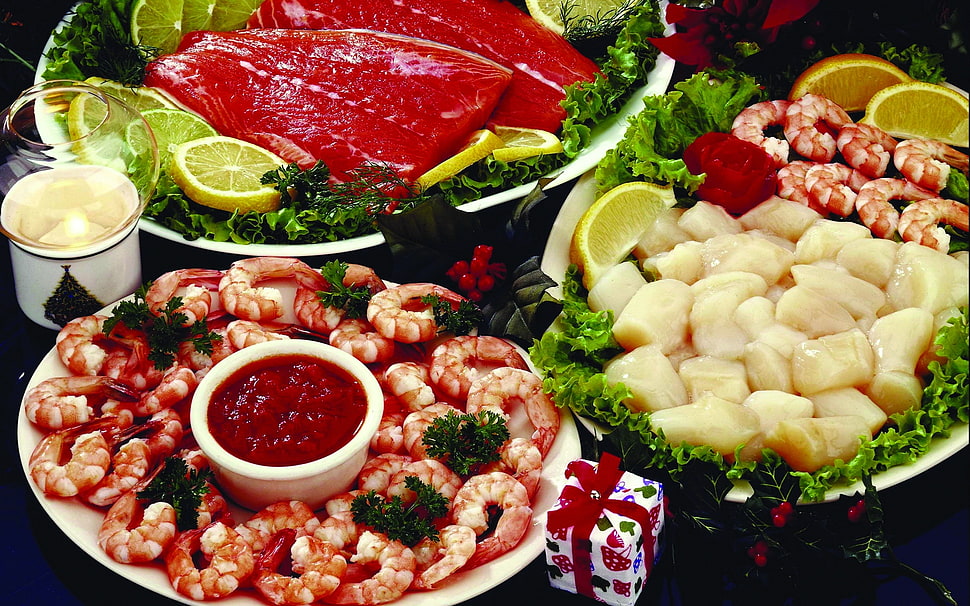sea foods lot HD wallpaper