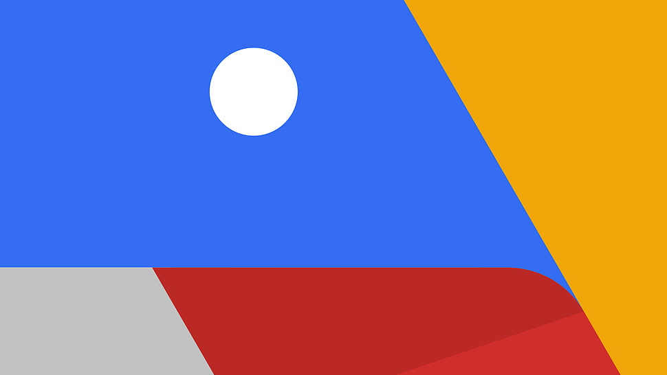 white, blue, yellow and red abstract art HD wallpaper