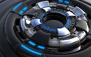 photography of chrome and black wheel