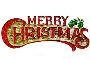 merry christmas logo illustration