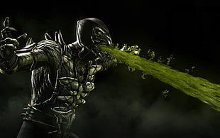 black Reptile from Mortal Kombat video game HD wallpaper