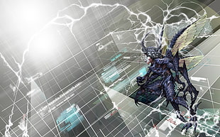 black anime character, anime, Digimon, Digimon Tri