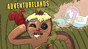 Adventurelands illustration, Adventure Time, Finn the Human, Princess Bubblegum HD wallpaper