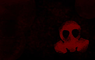 red and black Batman logo, biohazard HD wallpaper