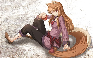 girl anime character illustration