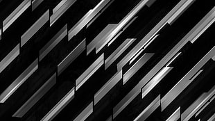 white and black wooden cabinet, lines, dark, simple HD wallpaper