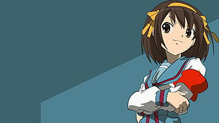 female anime illustration HD wallpaper