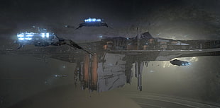spaceship game wallpaper, ccp, EVE Online, EVE online citadel, space