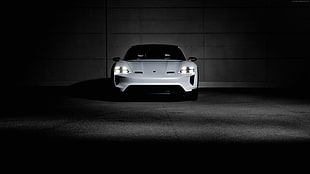 white Porsche car, Porsche Mission E Cross Turismo, electric cars, 4k HD wallpaper