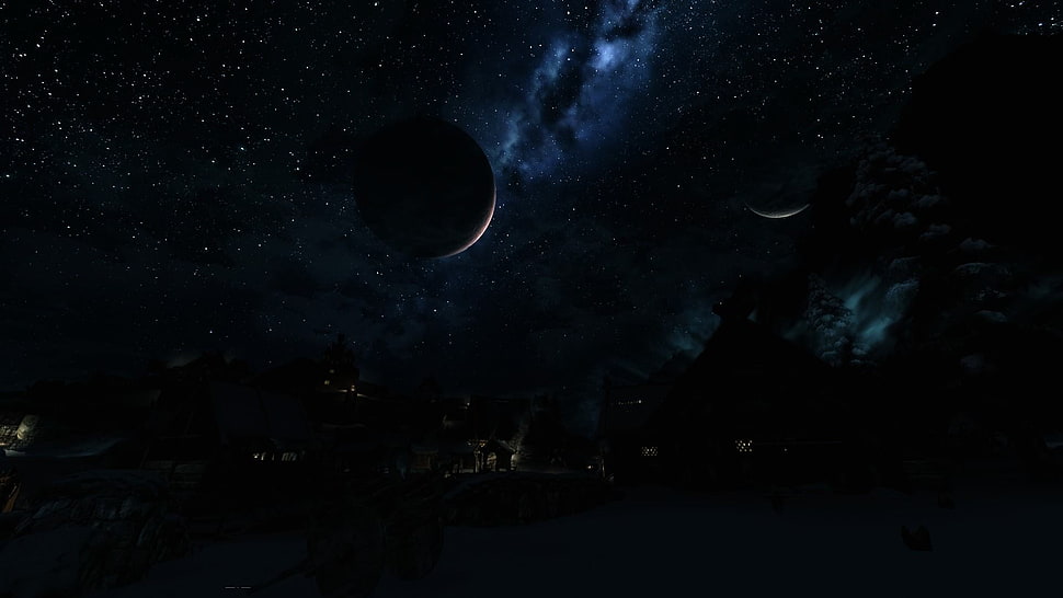 galaxy, The Elder Scrolls V: Skyrim HD wallpaper