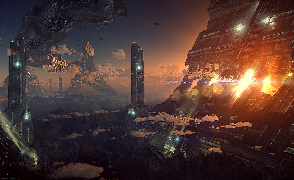 sci-fi digital wallpaper, science fiction HD wallpaper