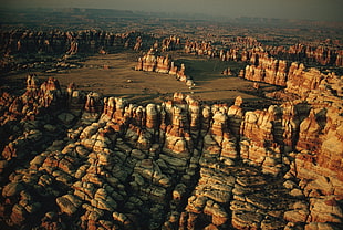 brown mountain range, nature, landscape, desert, rock formation HD wallpaper