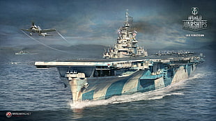 World Warships wallpaper, wargaming, World of Warships , Yorktown, aircraft carrier
