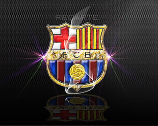 Football Club Barcelona team logo HD wallpaper