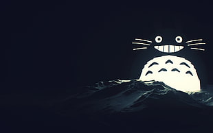 black and white cat illustration, digital art, SliD3, seals, ice