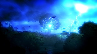 3D green tree, Ori and the Blind Forest HD wallpaper