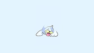 blue and white sealion illustration, Pokémon