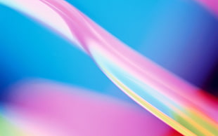 pink and blue abstract painting HD wallpaper