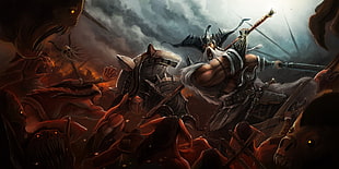 warrior wallpaper, artwork, Diablo III, video games