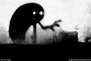 ghost illustration, creepy, ghosts, Supernatural, monochrome HD wallpaper