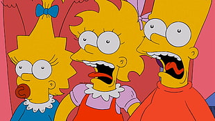 The Simpson digital wallpaper, The Simpsons, Lisa Simpson, Bart Simpson, Maggie Simpson HD wallpaper