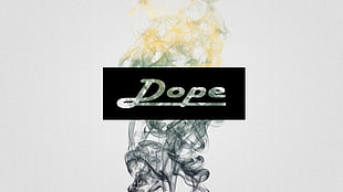 Dope illustration, dope, smoke, white, simple background