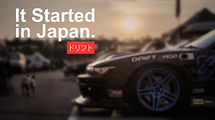 it started in Japan advertisement, car, Japan, drift, Drifting HD wallpaper