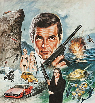 brown and black tiger print textile, 007, For Your Eyes Only, movies, James Bond