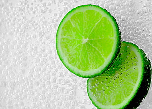 Green Citrus Fruit Slices HD wallpaper