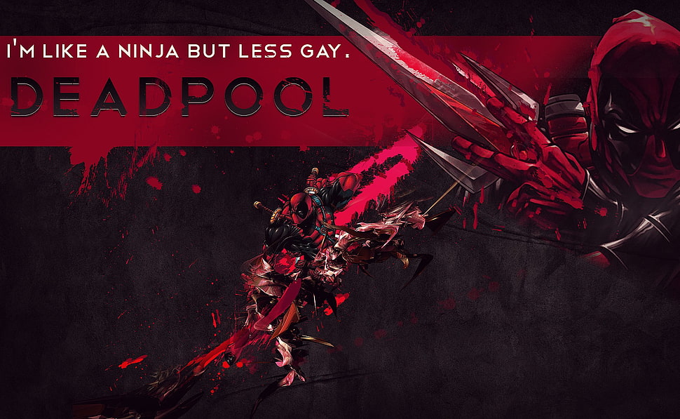 Deadpool graphic wallpaper HD wallpaper