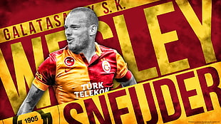 Esley poster, Galatasaray S.K., soccer, Turkey, men HD wallpaper