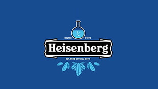 white Heisenberg logo, TV, Breaking Bad, simple background