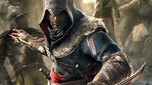 Assassin's Creed Ezio Auditore, Assassin's Creed: Revelations, Ezio Auditore da Firenze, video game characters HD wallpaper