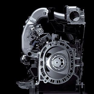 gray vehicle part, motors, Wankel engine, engines
