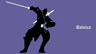 silhouette of warrior, League of Legends, Shen, video games