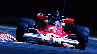 red and black RC car, Formula 1, James Hunt, car